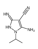 3,5-diamino-1-propan-2-ylpyrazole-4-carbonitrile Structure