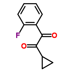 1-环丙基-2-(2-氟苯基)乙烷-1,2-二酮结构式