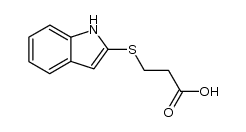 3-(2-indolylthio)propionic acid Structure