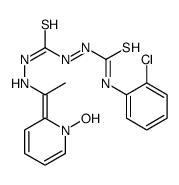 (3E)-1-(2-chlorophenyl)-3-[[[(1E)-1-(1-hydroxypyridin-2-ylidene)ethyl]amino]carbamothioylimino]thiourea Structure
