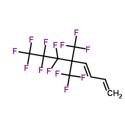 6,6,7,7,8,8,8-七氟-5,5-双(三氟甲基)-1,3-辛二烯结构式