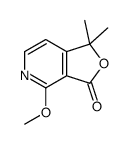 4-methoxy-1,1-dimethylfuro[3,4-c]pyridin-3-one结构式