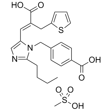 甲磺酸依普罗沙坦结构式