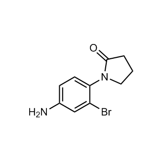 1-(4-氨基-2-溴苯基)吡咯烷-2-酮结构式