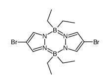 2,6-dibromo-4,4,8,8-tetraethylpyrazabole structure