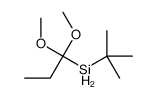 tert-butyl(1,1-dimethoxypropyl)silane结构式