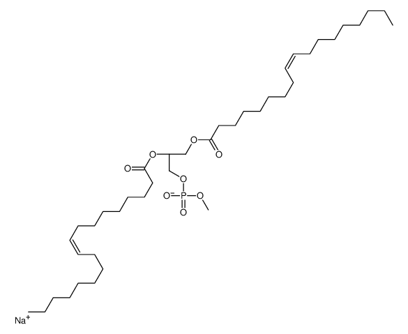 1,2-二油酰基-sn-甘油-3-磷酸乙醇钠盐结构式