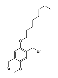 2,5-二(溴甲基)-1-甲氧基-4-辛氧基苯结构式