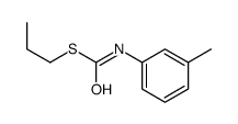 S-propyl N-(3-methylphenyl)carbamothioate结构式
