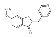 5-methoxy-2-(pyridin-4-ylmethyl)-2,3-dihydroinden-1-one Structure