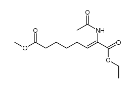 (1Z)-α-Ethyl ω-methyl 2-acetamido-1-didehydrosuberate Structure