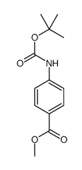 4-(叔丁氧基羰基氨基)苯甲酸甲酯结构式