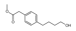 methyl 2-[4-(4-hydroxybutyl)phenyl]acetate结构式