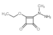 3-乙氧基-4-(1-甲基肼)-3-环丁烯-1,2-二酮结构式