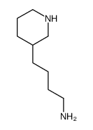 4-piperidin-3-ylbutan-1-amine结构式