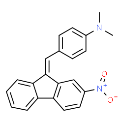 2-Nitro-9-[4-(dimethylamino)benzylidene]-9H-fluorene结构式