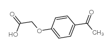 (4-乙酰苯氧基)乙酸结构式