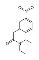 N,N-二乙基-3-硝基苯乙酰胺结构式
