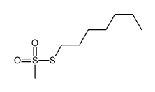 1-methylsulfonylsulfanylheptane Structure
