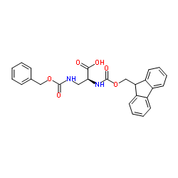 Nα-Fmoc-Nβ-Z-L-2,3-二氨基丙酸结构式
