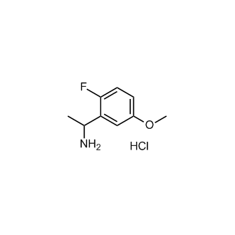1-(2-氟-5-甲氧基苯基)乙胺盐酸盐结构式