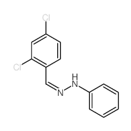 N-[(2,4-dichlorophenyl)methylideneamino]aniline结构式