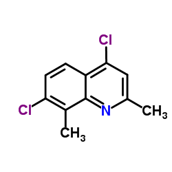 4,7-Dichloro-2,8-dimethylquinoline Structure