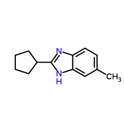 1H-Benzimidazole,2-cyclopentyl-5-methyl-(9CI) Structure