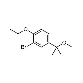 2-溴-1-乙氧基-4-(2-甲氧基丙-2-基)苯结构式