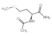 (S)-2-乙酰氨基-4-(甲硫基)丁酰胺结构式