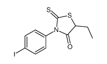 5-ethyl-3-(4-iodophenyl)-2-sulfanylidene-1,3-thiazolidin-4-one Structure