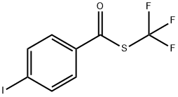 4-碘苯甲酸三氟甲硫基酯结构式