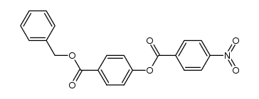 benzyl-4-(p-nitrobenzoyloxy)benzoate结构式