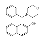 2-Naphthalenol,1-(4-morpholinylphenylmethyl)- Structure
