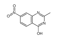 2-甲基-7-硝基喹唑啉-4-醇结构式