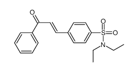 N,N-diethyl-4-(3-oxo-3-phenylprop-1-enyl)benzenesulfonamide Structure