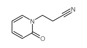 1(2H)-Pyridinepropanenitrile,2-oxo-结构式