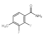 2,3-二氟-4-甲基苯甲酰胺结构式