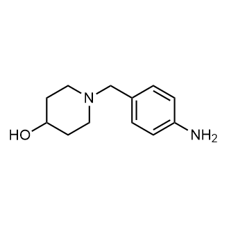 1-[(4-氨基苯基)甲基]哌啶-4-醇结构式