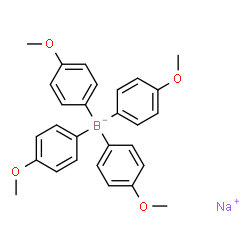 Borate(1-), tetrakis(4-Methoxyphenyl)-, sodium(1:1) structure