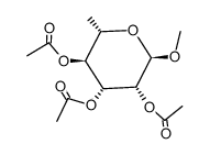 a-L-Mannopyranoside, methyl6-deoxy-, 2,3,4-triacetate结构式