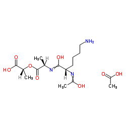 Ac-Lys-D-Ala-D-lactic acid · acetate Structure