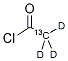 acetyl chloride-1-13c,d3 Structure