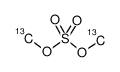 硫酸二甲酯-13C2结构式