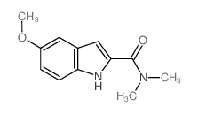 1H-Indole-2-carboxamide,5-methoxy-N,N-dimethyl-结构式