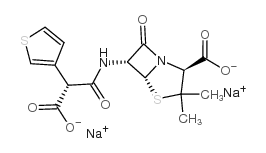 Ticarcillin sodium Structure