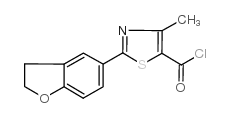 2-(2,3-二羟基-1-苯并呋喃-5-基)-4-甲基-1,3-噻唑-5-甲酰氯结构式