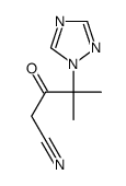 4-METHYL-3-OXO-4-(1H-1,2,4-TRIAZOL-1-YL)PENTANENITRILE Structure