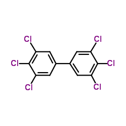 3,3',4,4',5,5'-Hexachlorobiphenyl Structure