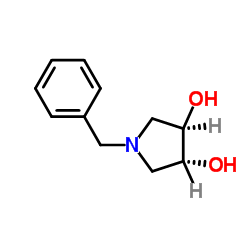 (3R,4R)-1-Benzyl-3,4-pyrrolidinediol Structure